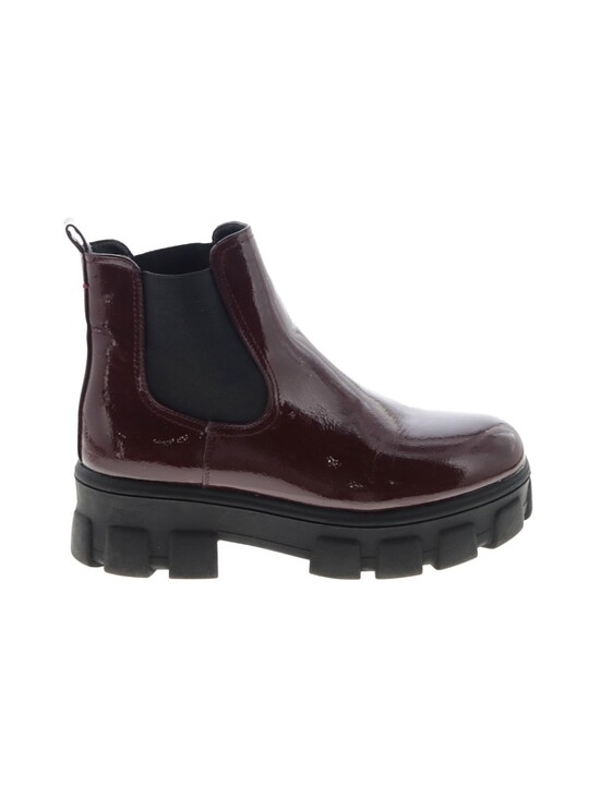 UNIONBAY Shoes - UNIONBAY Burgundy Patent Chelsea Lug Boot